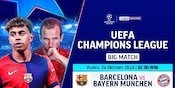 Siaran Langsung Big Match Liga Champion: Barcelona vs Bayern Munchen Matchweek 3 di Vidio Pekan Ini