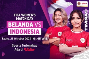 Jadwal Siaran Langsung FIFA Women's Matchday 2024: Belanda vs Indonesia di Vidio