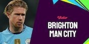 Link Live Streaming Brighton vs Manchester City - Premier League