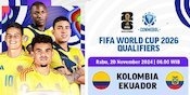 Jadwal Siaran Langsung CONMEBOL Qualifiers 2026: Kolombia Vs Ekuador di Vidio