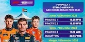 Jadwal dan Link Siaran Langsung Formula 1 Abu Dhabi Grand Prix 2024 di Vidio, 6-8 Desember 2024