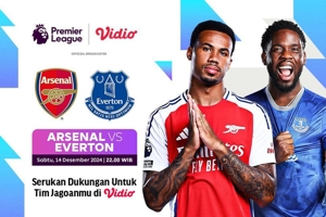 Link Siaran Langsung Liga Inggris: Arsenal vs Everton di Vidio Pekan Ini