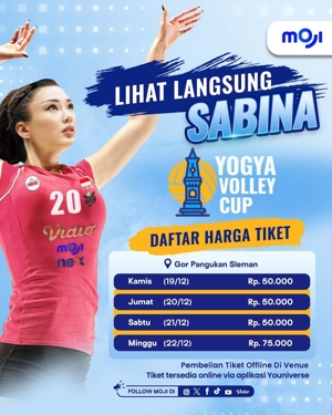 Tonton aksi Sabina Altynbekova di Yogya Volley Cup 2024 lewat MOJI dan Vidio (c) Istimewa