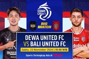 Live Streaming BRI Liga 1 Dewa United FC vs Bali United FC di Vidio