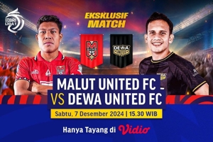 Live Streaming BRI Liga 1: Malut United FC vs Dewa United FC Eksklusif di Vidio