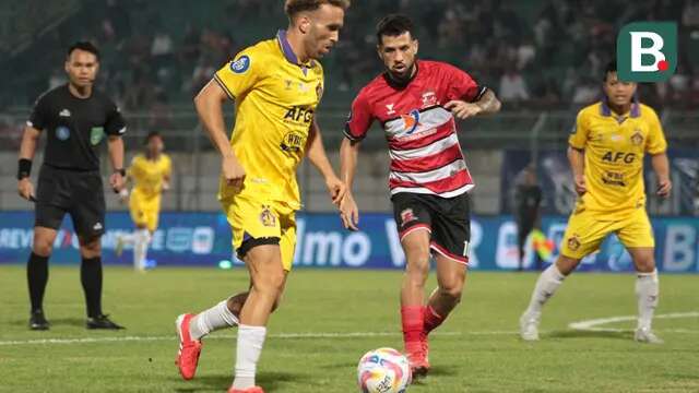 Pertandingan antara Madura United kontra Persik Kediri di BRI Liga 1 2024/2025 hari Senin (28/04/2025) WIB. (Wahyu Pratama/Bola.com)