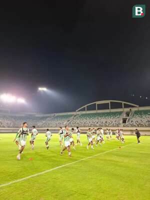 PSS Sleman jelang menghadapi Dewa United di Stadion Maguwoharjo dalam lanjutan BRI Liga 1 2024/2025 pekan ke-29. (Bola.com/Ana Dewi)