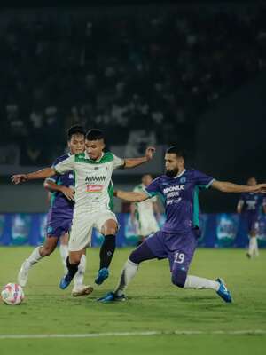 PSS Sleman berhasil meraih kemenangan 2-1 atas Persita Tangerang pada laga pekan ke-26 BRI Liga 1 di Indomilk Arena, Tangerang, Jumat (7/3/2025) malam WIB. (dok. PSS Sleman)