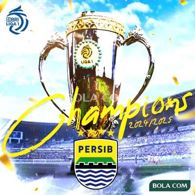 BRI Liga 1 - Ilustrasi Persib Bandung Juara BRI Liga 1 Musim 2024-2025 ver 2