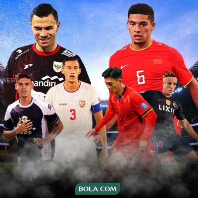 Ilustrasi - Nilai pasar pemain Timnas Indonesia Vs China 