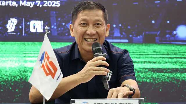 Ferry Paulus, Direktur Utama PT Liga Indonesia Baru (LIB). (Bola.com/Abdul Azis)