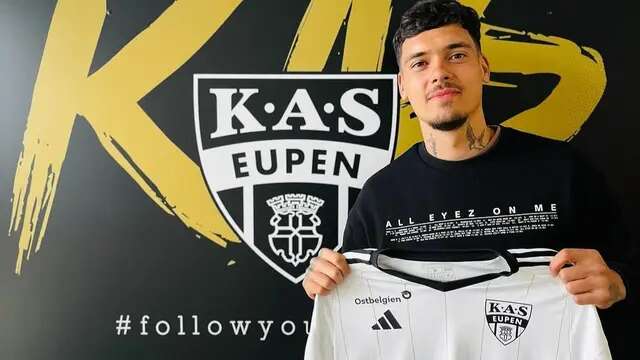KAS Eupen memperkenalkan Shayne Pattynama sebagai pemain baru mereka. (Instagram/KAS Eupen)