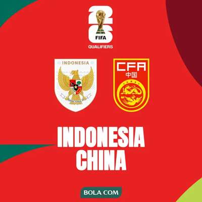 Kualifikasi Piala Dunia 2026 Zona Asia - Timnas Indonesia Vs China - Ilustrasi Logo 