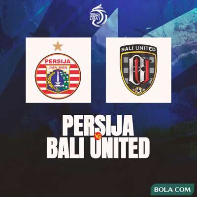 Liga 1 - Persija Jakarta Vs Bali United. 