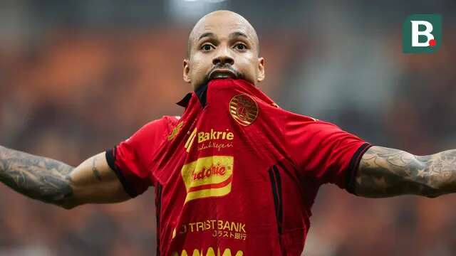 Striker Persija Jakarta, Gustavo Almeida. (Bola.com/Abdul Aziz).