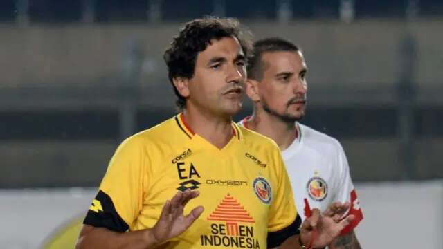 Laga pekan ke-22 Shopee Liga 1 2019 melawan Perseru Badak Lampung jadi debut Eduardo Almeida bersama Semen Padang. (dok. Semen Padang)