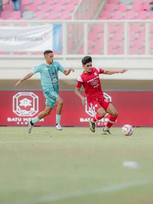 Ramadhan Sananta berhasil mencetak satu gol ketika timnya menang 2-0 atas PSBS Biak pada laga pekan ke-32 BRI Liga 1 2024/2025 di Stadion Lukas Enembe, Kabupaten Jayapura, Minggu (11/5/2025) siang WIB. (dok. Persis Solo)