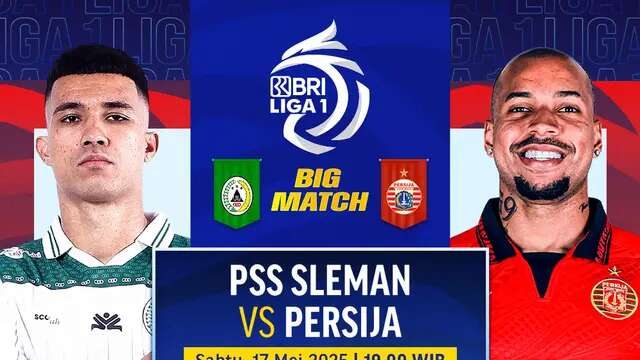 PSS Sleman vs Persija di BRI Liga 1 2024/25 (Sumber: Dok. Vidio)