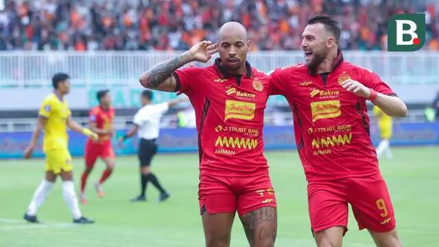 Gustavo Almeida dan Marko Simic tampil apik saat membawa Persija Jakarta menaklukkan Persik Kediri pada pekan ke-12 BRI Liga 1 di Stadion Pakansari, Kabupaten Bogor, Minggu (1/12/2024) sore WIB. (Bola.com/M Iqbal Ichsan)