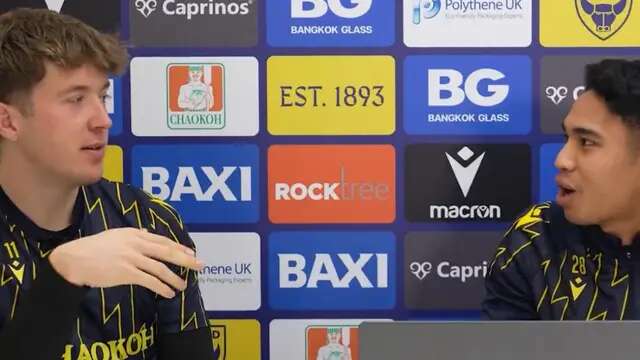 Ole Romeny, Marselino Ferdinan, Oxford United. (Bola.com/tangkapan layar Youtube Qxford United Official)