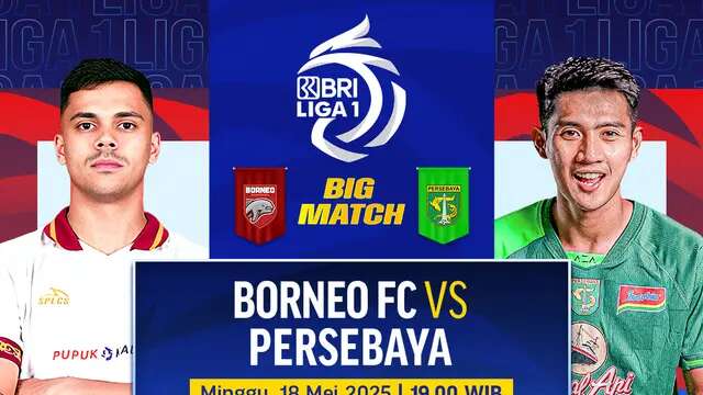 Borneo FC vs Persebaya BRI Liga 1 2024/25 (Sumber: Dok. Vidio)