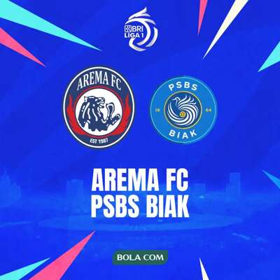 BRI Liga 1 - Arema FC Vs PSBS Biak 