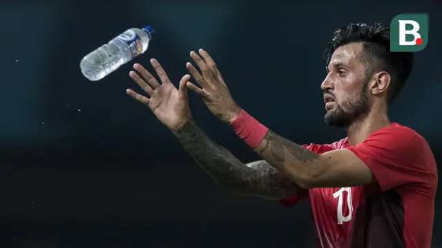 Gelandang Indonesia, Stefano Lilipaly, saat melawan Chinese Taipei pada laga Grup A Asian Games di Stadion Patriot, Bekasi, Minggu (12/8/2018). Indonesia menang 4-0 atas Chinese Taipei. (Bola.com/Vitalis Yogi Trisna)