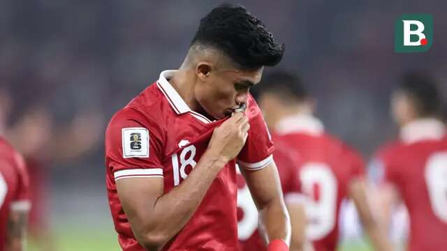 Selebrasi pemain Timnas Indonesia, Muhammad Ramadhan Sananta setelah mencetak gol ke gawang Brunei Darussalam pada laga putaran pertama Kualifikasi Piala Dunia 2026 Zona Asia di Stadion Utama Gelora Bung Karno (SUGBK), Kamis (12/10/2023) malam WIB. (Bola.com/Abdul Aziz)