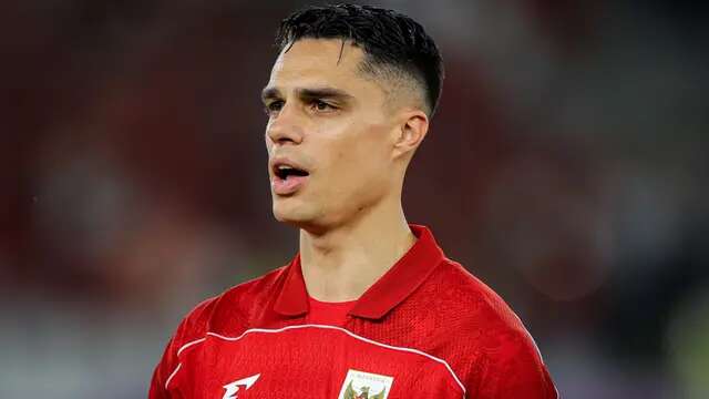 Joey Pelupessy memperkuat Timnas Indonesia pada laga vs Bahrain di SUGBK, Jakarta, Selasa (25-3-2025). (Bola.com/Bagaskara Lazuardi)