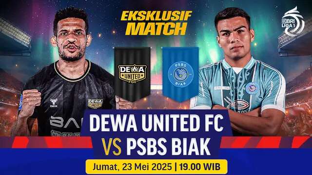 Dewa United vs PSBS di BRI Liga 1 2024/25