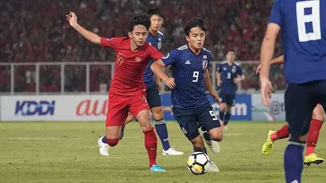 Takefusa Kubo saat Timnas Jepang U-19 vs Timnas Indonesia U-19 (Photo: The AFC)