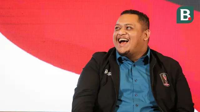 Presiden Borneo FC, Nabil Husein, saat konferensi pers Piala Presiden 2022 di Studio Lantai 8 SCTV Tower, Senayan City, Jakarta pada Senin (06/06/2022). (Bola.com/Bagaskara Lazuardi)