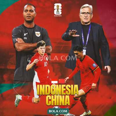 Kualifikasi Piala Dunia 2026 - Timnas Indonesia Vs China - Ilustrasi Duel Pelatih dan Pemain