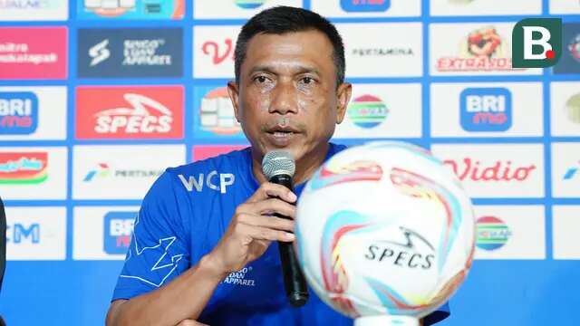 Widodo Cahyono Putro Saat Sesi Press Conference Pre Match Arema FC vs Persija Jakarta (Dewi Divianta/Liputan6.com)