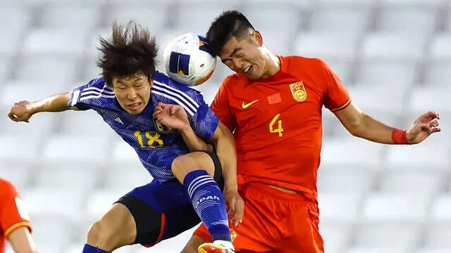 China tercatat baru sekali merasakan Piala Dunia, yaitu pada tahun 2002. Kala itu, mereka gagal mentas dari fase grup karena gagal meraih poin. China tergabung ke dalam Grup C kualifikasi Piala Dunia 2026 zona Asia setelah hasil Drawing yang berlangsung di Kuala Lumpur, Malaysia, Kamis (27/06/2024). (AFP/Karim Jaafar)