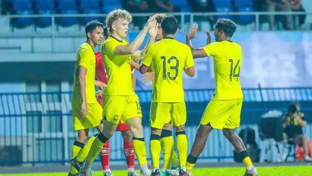 Timnas Malaysia U-23 sukses mengalahkan Timnas Indonesia U-23 pada laga perdana Grup B Piala AFF U-23 2023, Jumat (18/8/2023) malam WIB. (Instagram/@famalaysia)