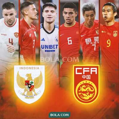 Ilustrasi - Duel Pemain Termahal Indonesia Vs China 