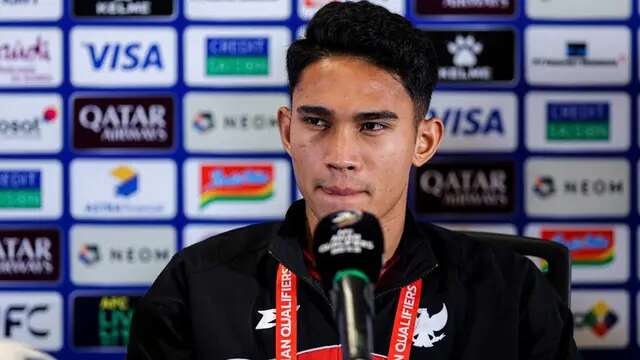 Pemain Timnas Indonesia, Marselino Ferdinan. (Bola.net/Bagaskara Lazuardi)