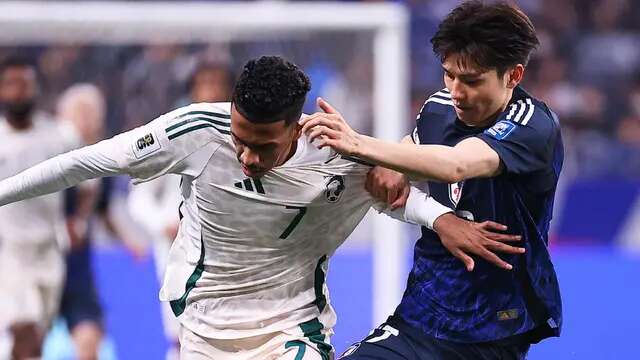 Pertandingan Timnas Jepang vs Timnas Arab Saudi pada matchday kedelapan Grup C putaran ketiga kualifikasi Piala Dunia 2026 zona Asia di Stadion Saitama 2002, Selasa (25-3-2026), (Bola.com/X @jfa_samuraiblue)