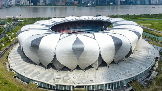 Hangzhou Sports Park Stadium menjadi salah satu kandang Timnas China di putaran ketiga Kualifikasi Piala Dunia 2026. (Dok. Hangzhou 2022).