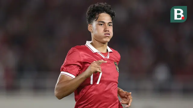 Selebrasi pemain Timnas Indonesia U-23, Rafael William Struick, setelah mencetak gol ke gawang Chinese Taipei U-23 dalam pertandingan Grup K Kualifikasi Piala Asia U-23 2024 di Stadion Manahan, Solo, Sabtu (9/9/2023). (Bola.com/Arief Bagus)
