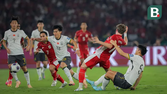 Duel Timnas Indonesia melawan China dalam Kualifikasi Piala Dunia 2026 zona Asia yang digelar di Stadion Utama Gelora Bung Karno (SUGBK) Senayan, Jakarta, Kamis (5/6/2025). (Bola.com/Bagaskara Lazuardi)