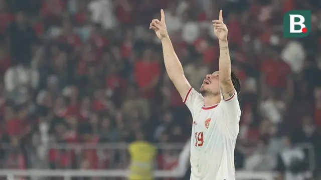 Selebrasi pemain Timnas Indonesia, Thom Haye setelah mencetak gol pertama ke gawang Filipina pada laga terakhir Grup F putaran kedua kualifikasi Piala Dunia 2026 Zona Asia di Stadion Utama Gelora Bung Karno (SUGBK) Senayan, Jakarta, Selasa (11/6/2024). (Bola.com/M Iqbal Ichsan)