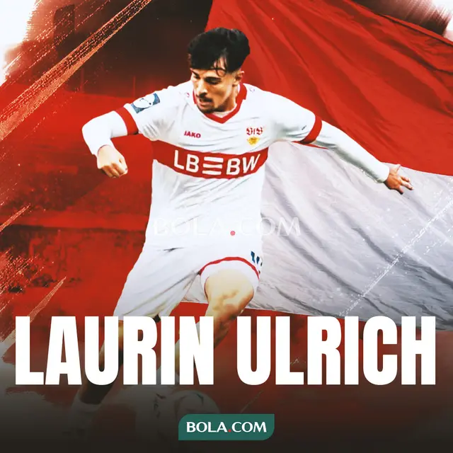 Ilustrasi - Laurin Ulrich, background Timnas Indonesia