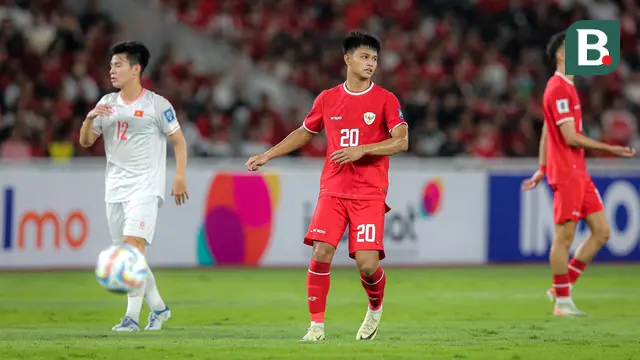 Hokky Caraka hanya dimainkan selama 45 menit saat Timnas Indonesia berhadapan dengan Vietnam di Stadion Utama Gelora Bung Karno, Jakarta, Kamis (21/3/2024) malam WIB ddalam lanjutan Kualifikasi Piala Dunia 2026 (Bola.com/Bagaskara Lazuardi)