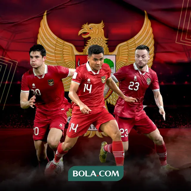 Timnas - Elkan Baggott, ASnawi Mangkualam, dan Marc Klok (Bola.com/Erisa Febri)