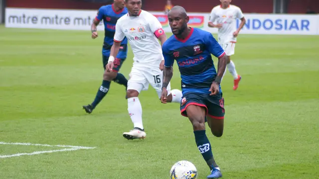 Gelandang serang Madura United, Zah Rahan, dalam aksinya saat melawan Persija dalam Piala Presiden 2019 di Stadion Maguwoharjo, Sleman. (Bola.com/Vincentius Atmaja)