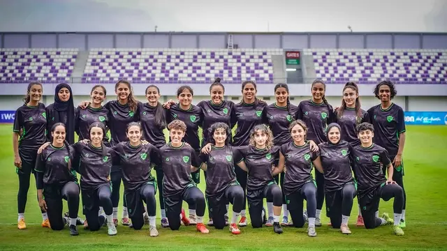 Skuad Timnas Pakistan Putri di Kualifikasi Piala Asia Putri 2026. (Dok. PFF)