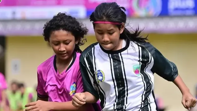 Putri Cipta Cendekia mampu meraih kemenangan 5-1 atas MLSC Tangerang Raya dalam laga semifinal Piala Pertiwi U-14 Regional Banten yang digelar di Stadion Mini Cisauk, Kabupaten Tangerang, Sabtu (19/4/2025) (Dok. Piala Pertiwi).