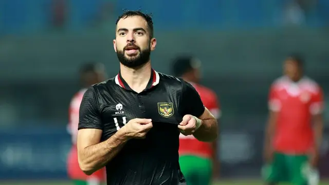 Selebrasi Jordi Amat dalam laga Burundi vs Timnas Indonesia, Selasa (28/3/2023) (c) Bola.net/M Iqbal Ichsan